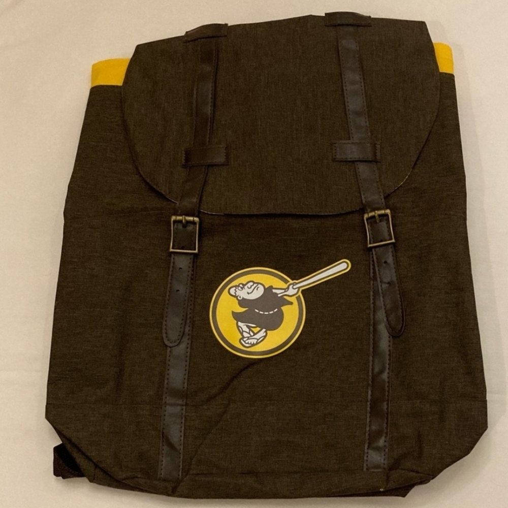 San Diego Padres Backpack, Gold and Brown, 18x11